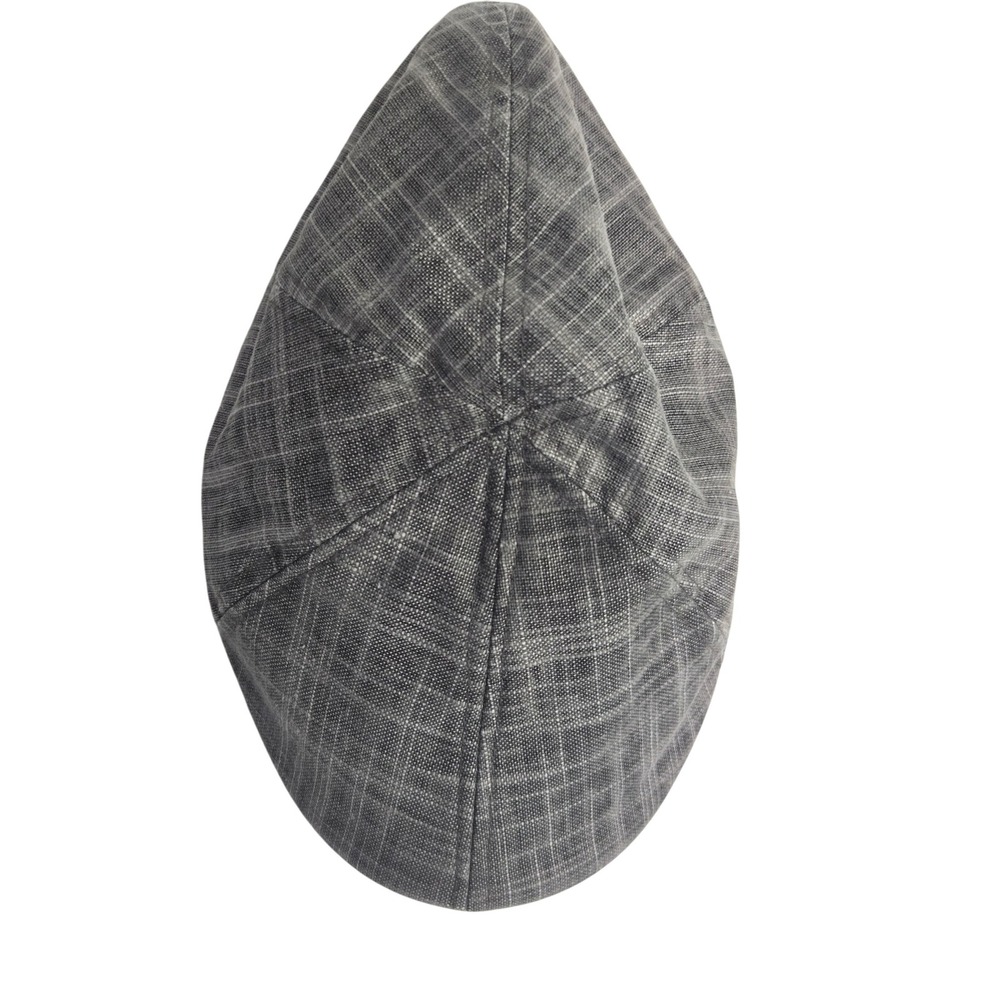 Stetson Plaid Newsboy Cap Mens Medium Gray Driver Golf Casual Hat‎